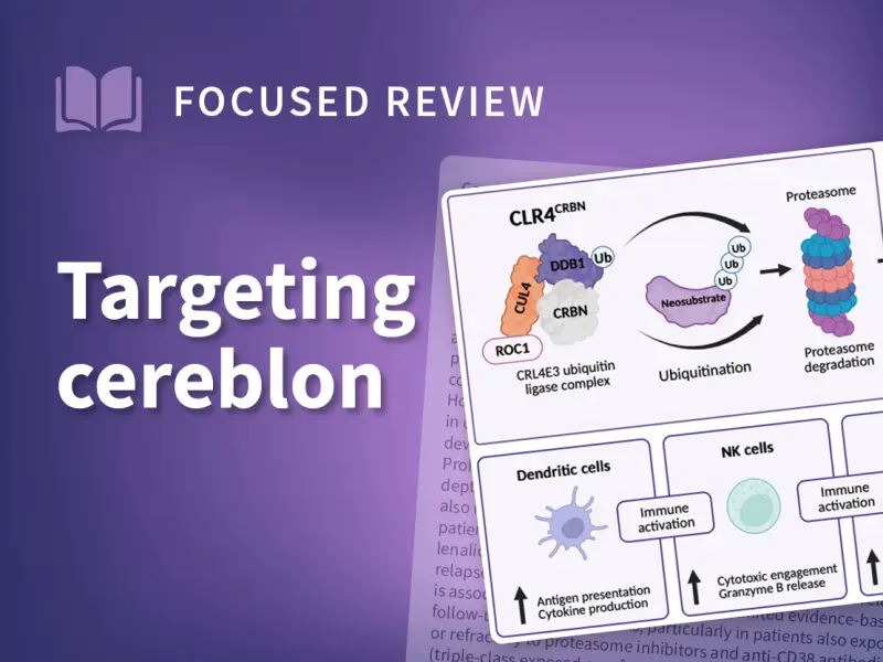 Targeting cereblon for the treatment of MM: Rationale and latest data